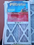 10X20X1 (9.7 19.7) Filtrete Allergen Defense 1000 Filter By 3M. Fixed Price $18.00.