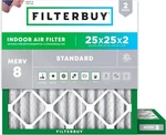 Filterbuy 25X25X2 Merv 8 Air Replacement Hvac Furnace. Fixed Price $180.96.