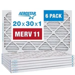 Aerostar 20X30X1 Merv 11 Pleated Air Filter, Furnace 6 Pack (a.... Fixed Price $68.44.