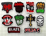 Juggalo Hip-hop Vinyl Sticker Lot (10 Pack) Rap Death Whoop Icp Horrorcore Amb. Fixed Price $12.99.