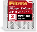 Filtrete 24X24X1 Furnace Air Filter, Merv 11, Mpr 1000, Micro Allergen Defens. Fixed Price $45.54.