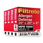 Filtrete 20X20X2 Furnace Air Filter, Mpr 100, Micro Allergen Defense, 4 Pack. Fixed Price $77.64.