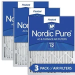 Nordic Pure 20X20X2 Pleated Merv 12 Air Filters 3 Pack (847G). Fixed Price $38.88.