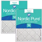 Nordic Pure 16X16X1 Merv 14 Pleated Furnace Air Filters 2 Pack. Fixed Price $52.43.