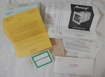 Vintage 1983 Paperwork For E. L. Foust Co. 160R Room Air Filter And HUMEY5. Fixed Price $5.99.