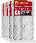 10X20X1 Furnace Air Filter Merv 11 Mpr 1000 Micro Allergen Defense 4 Pack. Fixed Price $63.06.