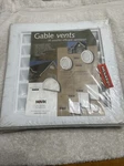 Gable Vent 12IN Novik, White Wood Grain Texture New!. Fixed Price $29.99.