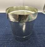 (qty 2) Master Flow R8X6 Duct Reducer Wall Galvanized Steel Tapered Hvac. Fixed Price $27.62.