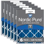 Nordic Pure 16X20X4 (3 5/8) Pleated Merv 7 Air Filters Pack. Fixed Price $109.99.