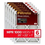 Filtrete 20X22X1 Furnace Air Filter, Merv 11, Mpr 1000, Micro Allergen Def.... Fixed Price $103.07.