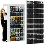 Over The Door Shoe Organizer, 40 Large Breathable Mesh Pocket,space Saving Ha.... Fixed Price $23.82.