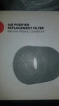 (1) Taotronics Replacement Filter Air Purifier For TT-AP005. Fixed Price $15.25.