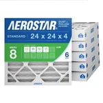 Aerostar 24X24X4 Merv 8 - 6 Count High (pack Of 1), White. Fixed Price $169.34.
