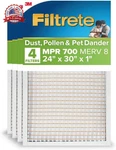 Filtrete 24X30X1 Furnace Air Filter, Mpr 700, Merv 8, Tough On Pollen, Easy. Fixed Price $74.29.