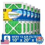 Maycold Merv 13 10X20X1 Air Filter 6-PACK High-efficiency Pleated Furnace. Fixed Price $77.57.