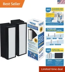 Hepa Filter Replacement, Compatible With Germ Guardian AC4825, AC4900CA, Ac.... Fixed Price $66.99.