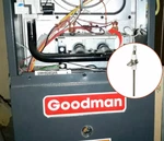 Furnace Flame Sensor Rod Gas Heater Repair Amana Janitrol Goodman Part B11726-06. Fixed Price $12.81.