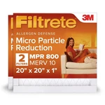 20X20X1 Hvac Furnace Air Filter, Mpr 800 Merv 10, Micro Particle Reduction,. Fixed Price $41.99.