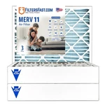 Filters Fast 4" Hvac Merv 11 Air And Furnace 3-PACK *made In The Usa*. Fixed Price $110.92.