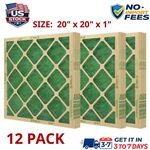 12 Pack Flanders Precisionaire Nested Glass Filter - 20" X 1", Green. Fixed Price $27.80.