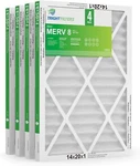Trightfilters 14X20X1 MERV-8 Air Pleated For Home Hvac Furnace 4PAC. Fixed Price $27.98.