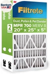 20X25X5 Furnace Air Filter, Mpr 700, Merv 8, Fits Trion Bear & Carrier, D. Fixed Price $88.36.