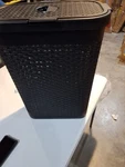 Mind Reader 60L Slim Laundry Hamper, Clothes Basket, Lid, Wicker Design, Plas.... Fixed Price $49.99.
