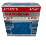 Marineland Penguin Rite-size Cartridge, Power Filter Blue, 6 Count. Fixed Price $19.99.