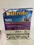 Filtrete 3M 16X20X4 1550 Allergen Bacteria Virus Furnace Air Filter New Sealed!. Fixed Price $39.99.
