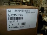 Columbus Ind. Micro Shield Mini Pleat Std Merv 15 Air Filter 16X25X2 Each. Fixed Price $34.99.