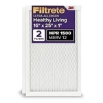 Filtrete 16X25X1 Furnace Air Filter, Merv 12, Mpr 1500, Certified Asthma &.... Fixed Price $46.90.
