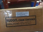 Budgit 931850 Fabric Chain Container - For Air Hoist. Fixed Price $165.00.