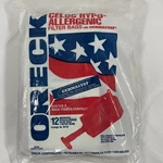 Oreck Celoc Hypo-allergenic Filter Bags With Germastat Pack Of 12 Compact Size. Fixed Price $15.99.