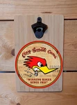 Clay Smith Cams Winning Races Sign Bottle Opener On Bamboo Board 30X20X1CM. Fixed Price $30.11.