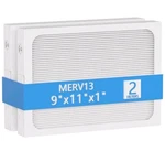 2-PACK Amazon Merv 13 Flat Panel Filter 9X11X1 For Dehumidifier Replacement. Fixed Price $30.00.