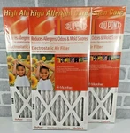 10X20X1 Dupont High Allergen Care Electrostatic Air Filter (3 Pack). Fixed Price $29.99.