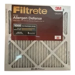 Filtrete Filter 20"X20"X1" Micro Allergen Defense 1000 Months Pack Of. Fixed Price $19.99.