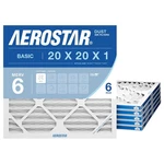 Aerostar 20X20X1 Merv 6 Pleated Air Filter, Furnace Pack (actua. Fixed Price $29.99.