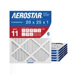 Aerostar 20X25X1 Merv 11 Air Filter, 6 Count, Actual Size Pack,. Fixed Price $90.38.