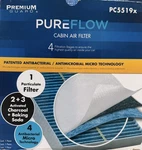Pure Flow Premium Guard Cabin Air Filter Pc 5519X Antibacterial Micro Technology. Fixed Price $9.99.