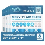 20X22X1 Air Filter (6-PACK) Merv 11 Moaj Premium Allergen Defense Based.... Fixed Price $72.19.