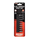 Mayhew Bestway Tamper Torx Screwdriver Bit Set S2 Tool Steel 9 Pc. Fixed Price $11.95.
