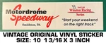 Motordrome Speedway Vintage Original Vinyl Decal Sticker-winston Nascar Racing. Fixed Price $9.48.