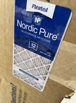 Nordic Pure 25X25X1 Merv 12 Pleated Furnace Air Filters 6 Pack. Fixed Price $37.22.