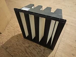 24X24X12", Merv 13 V-bank Air Filter Handler 53DK14. Fixed Price $59.99.