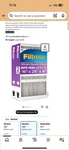 Filtrete Mpr 1550 Merv 12 Pleated Filter 16X25X4 2-PACK Allergen. Fixed Price $30.00.