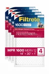 Filtrete Ultra Allergen 2X Bacteria And Virus Filter (1600 MPR)30X14X1 (4 Pack). Fixed Price $18.50.