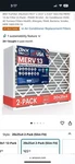 Bnx Trufilter 20X25X4 Polypropylene Merv 13 Air (2-PACK), Mpr 1900 Fpr 10. Fixed Price $50.00.
