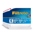 Filtrete 16X16X1 Furnace Air Filter, Merv 13, Mpr 1900, Premium Allergen, .... Fixed Price $140.28.