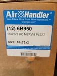 Air Handler 6B950 Pleated FILTER,16X25X2,MERV Free Ship Lower 48. Fixed Price $99.99.